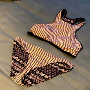 La vie en rose aqua reversible swim suit